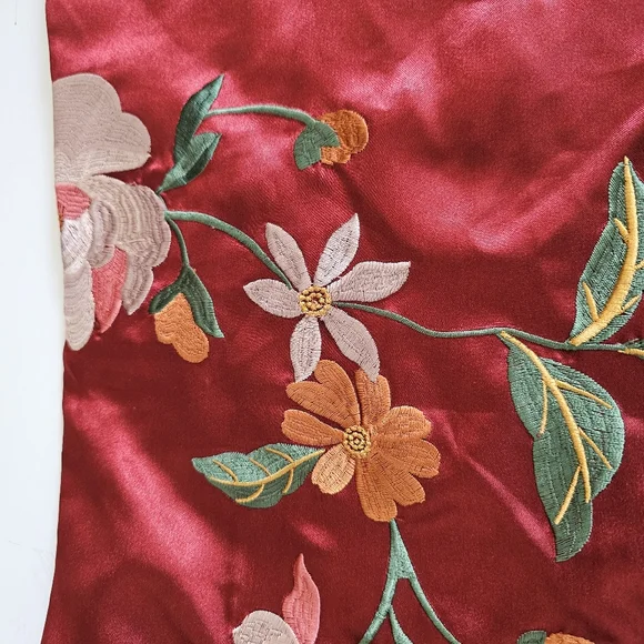 HOUSE OF HARLOW 1960 X Revolve Mika Kimono Mini Dress In Burgundy SZ Large - Picture 5 of 11